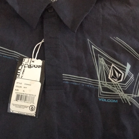 Volcom Polo Youth Long Sleeve Polo Size XL - Picture 2 of 3